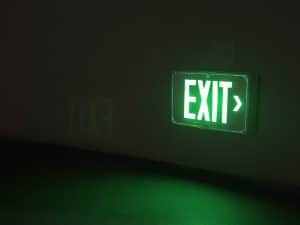 Glow in the Dark Exit Sign