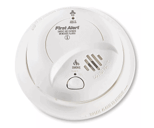 carbon monoxide and smoke alarm combination